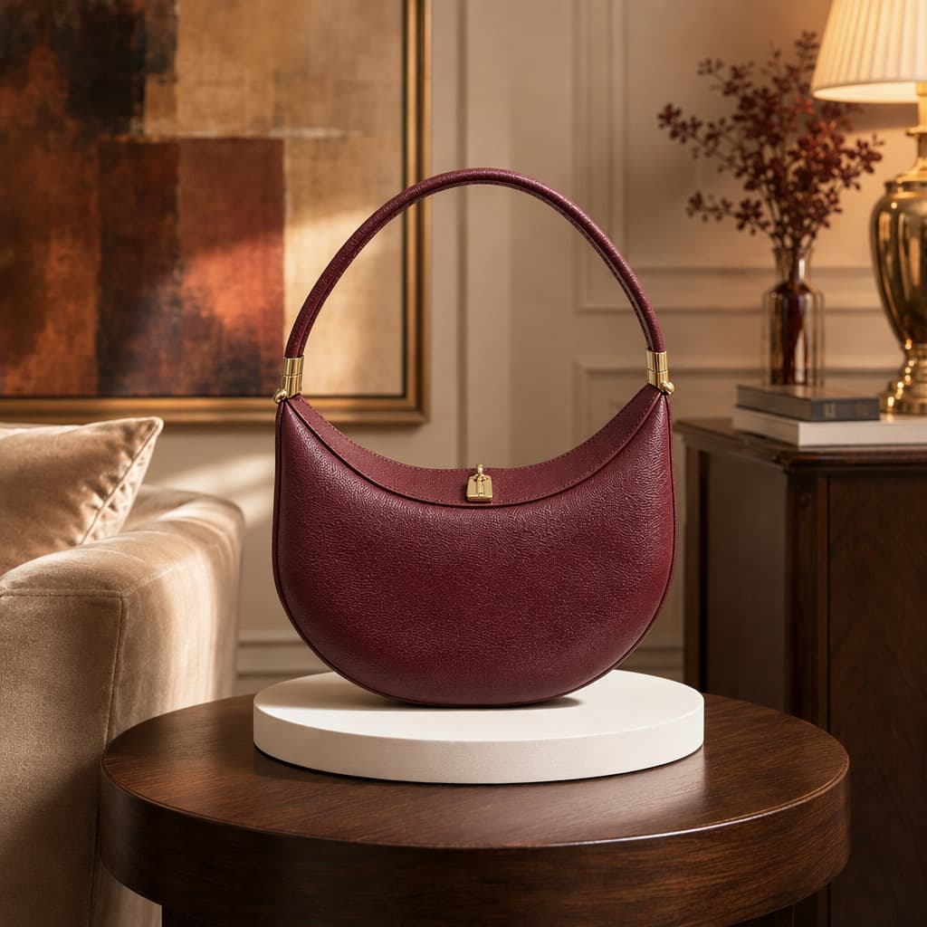 Song Retro Crescent Bag Baguette Shoulder Crossbody Women's Bag Summer New Underarm Bag Korean Style Niche Cross-border