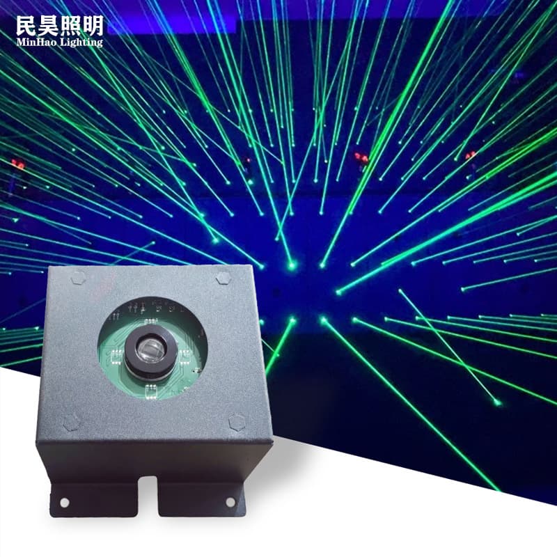 Digital sports indoor laser game, laser escape room gameplay, large-scale laser dodging challenge.