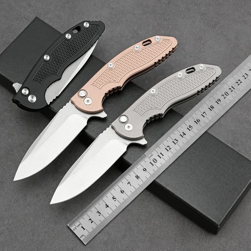 Cross-border Hot Selling T6 Aluminum Alloy CNC New Outdoor Folding Knife High Hardness Self-defense Knife Fruit Knife Folding Knife