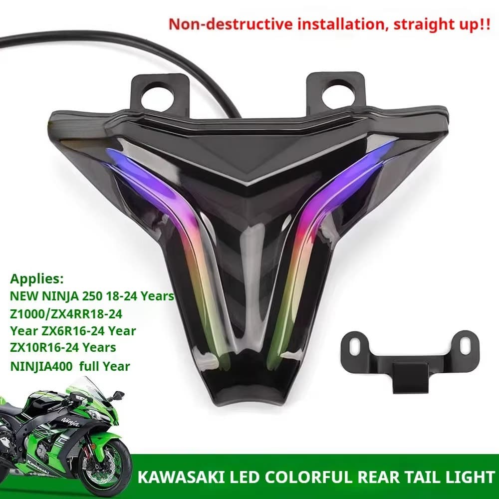 2018 Kawasaki Ninja400/250 Z1000 ZX6R motorcycle modified with RGB taillight