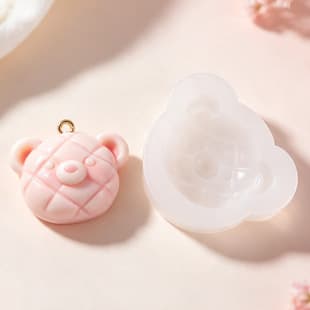 Bear Head Silicone Mold Squishy Fondant Silicone Mold Cheese Bear Donut Cartoon Pizza Silicone Craft