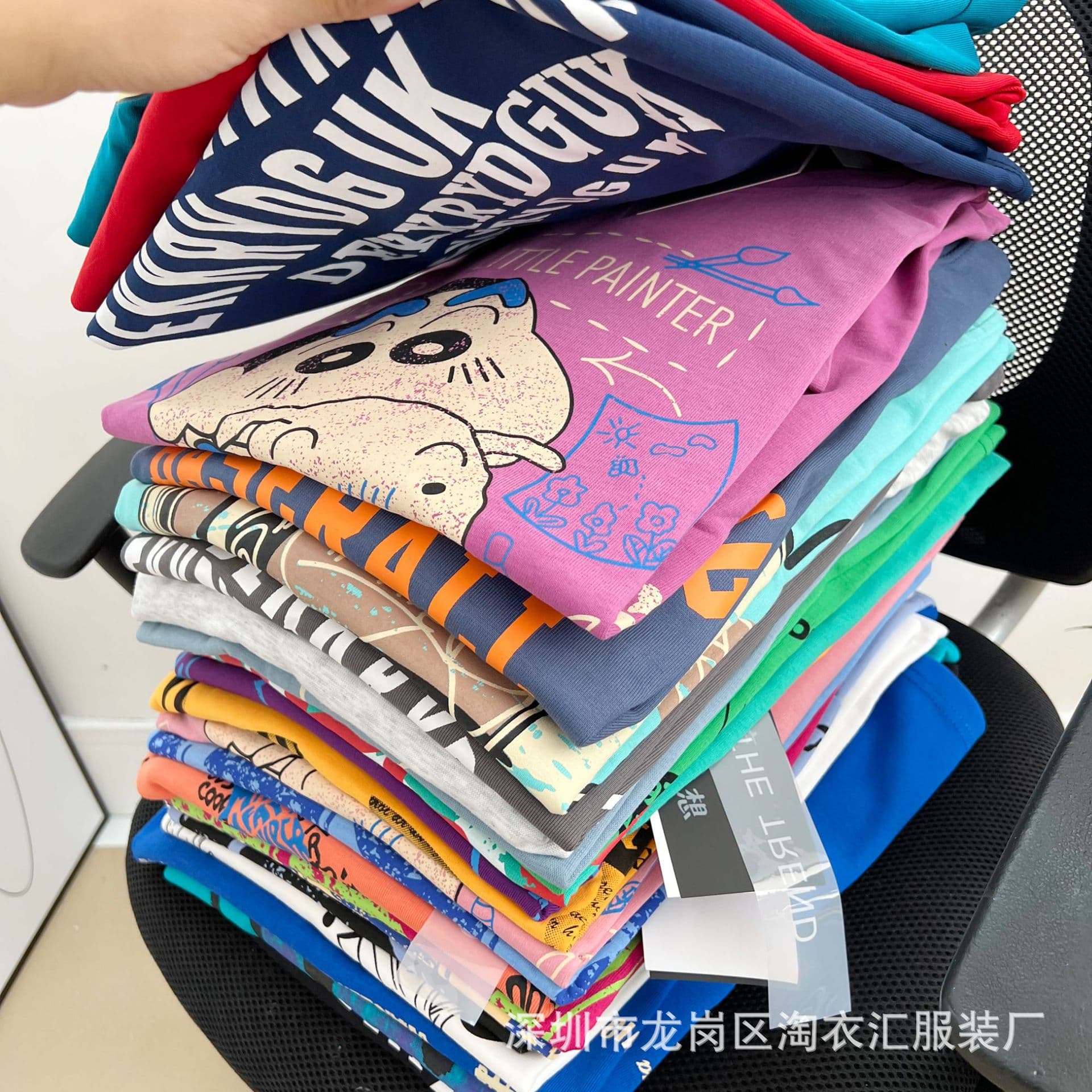 Export surplus inventory women's clothing 1-5 yuan factory clearance export women's short sleeve T-shirt stall wholesale