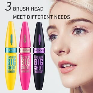 Shedoes Cross-Border Bestseller Mascara with Three Brush Heads, Volumizing Lengthening Waterproof Sweat-Proof Smudge-Proof Long-Lasting Hold
