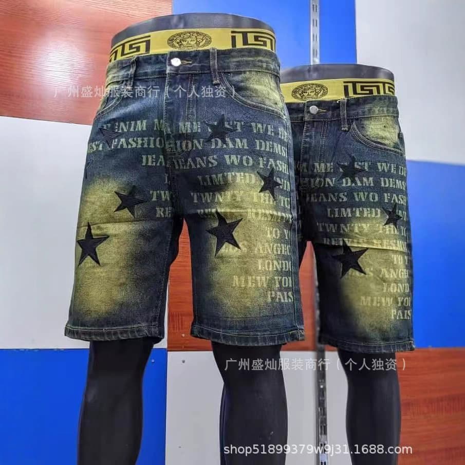 Men's jeans shorts wholesale, men's denim shorts, knee-length shorts, men's jeans wholesale