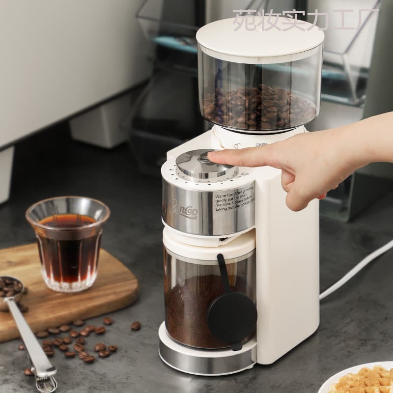Electric Coffee Bean Grinder Automatic Burr Grinder for Pour Over Espresso Home Small Mill