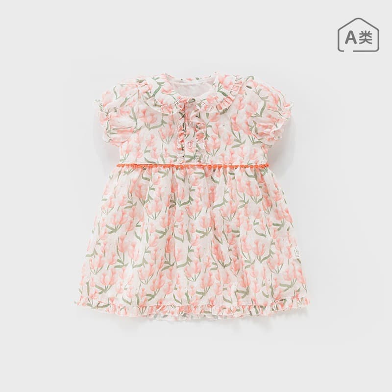 Baby clothes, baby girl's dress, little girl's princess dress, floral skirt, baby girl's outing short skirt, summer thin skirt