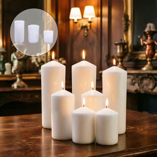 European Style Simple Cylinder Aromatherapy Candle Mold Wedding Church Candle Making Home Plaster Mold Stock