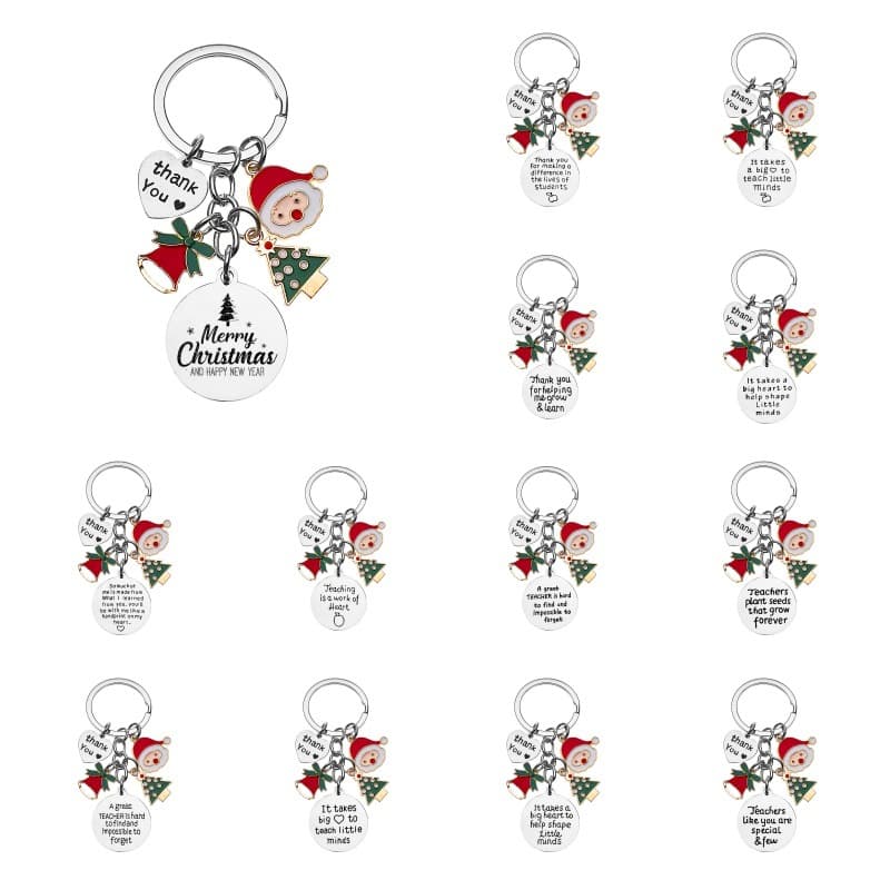 New European and American A great Teacher Teacher's Day Graduation Season Christmas Gift Stainless Steel Keychain
