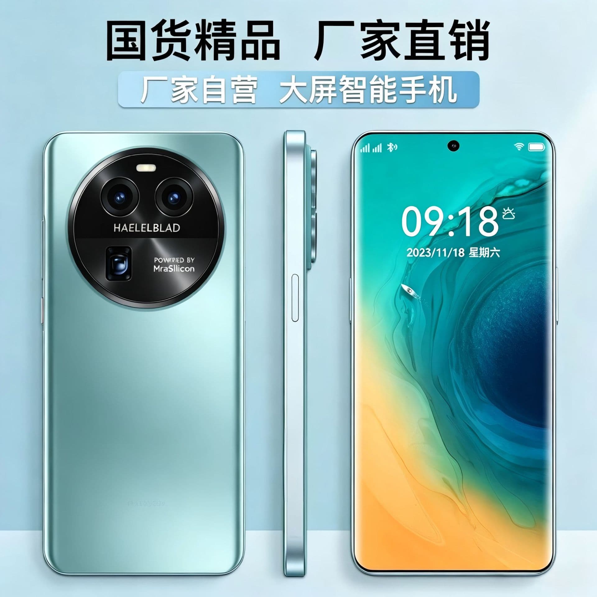 New X80 Pro Android Pure Edition, Factory Sealed, Curved Screen Phone, Original 5G Unlocked Smartphone