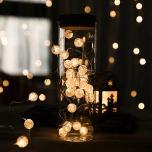 Amazon Cross-Border Copper Wire Light Cracked Bead Indoor Outdoor Holiday LED Copper Wire Light Round Ball Decorative Color Light Wholesale