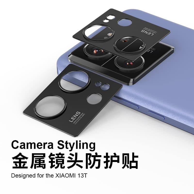 Metal Lens Film for Xiaomi 14T 13TPro Camera Protection Does Not Affect Photography Anti-Explosion Shockproof Frosted Finish