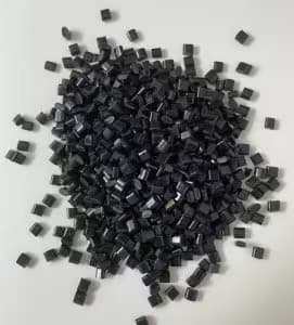 Black polyethylene recycled plastic, suitable for PVC slipper production