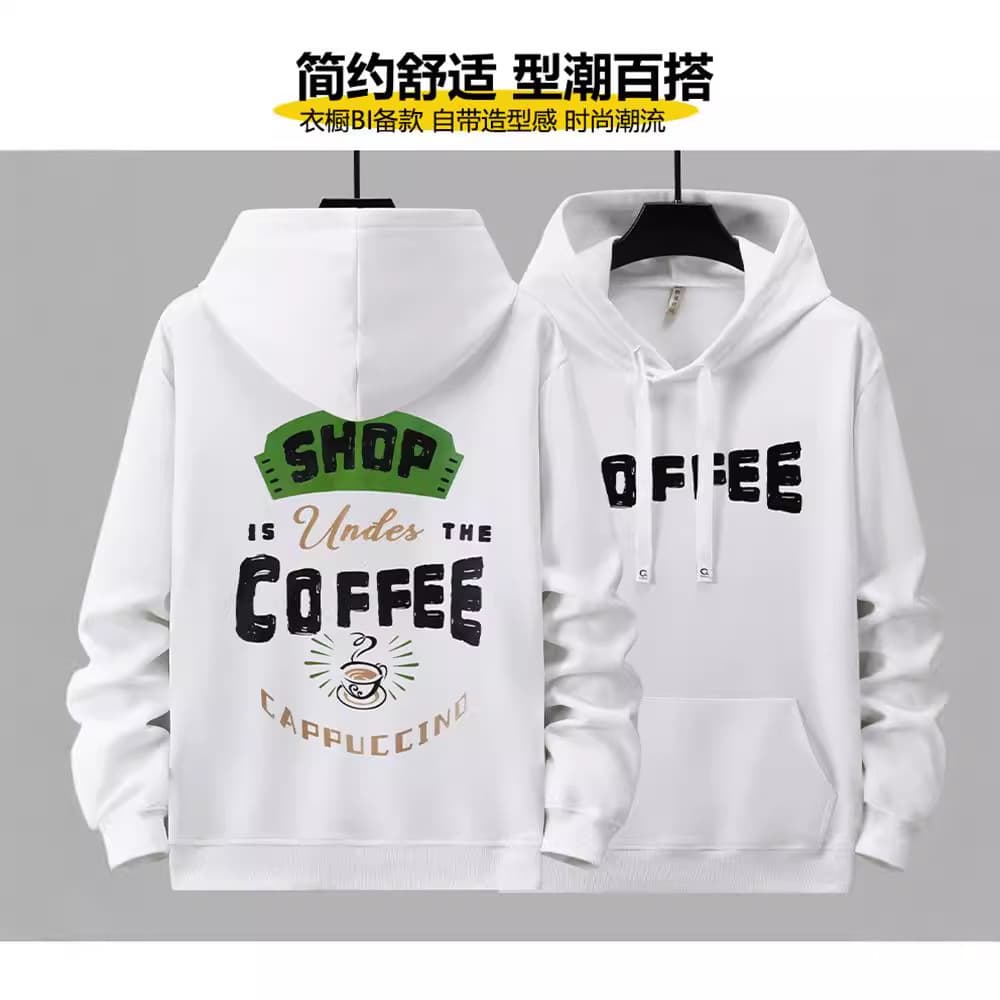 New Spring and Autumn Casual Hoodie for Men, Plus Size, Trendy Brand, Loose Fit, Extra Large Size, 8022