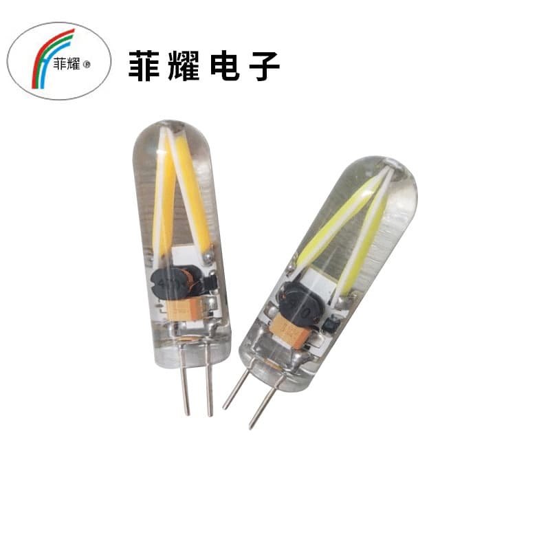 G4 LED lamp beads glass, LED filament G4 plug-in bulb, AC/DC 12V LED bulb, indoor lighting