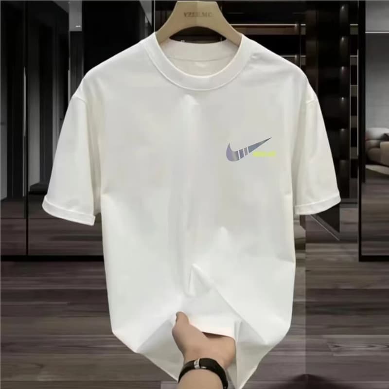 New Summer Short Sleeve T-Shirt Men's Undershirt Trendy Couple Half Sleeve Top Loose Casual Round Neck Tee