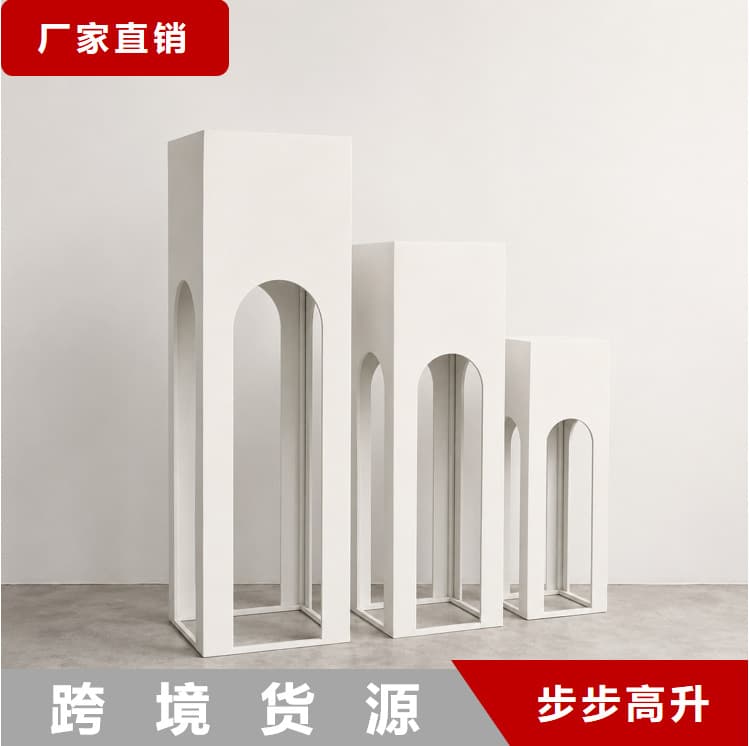 New Iron Art Dessert Table Stand for Weddings, Outdoor Wedding Decoration Props, Iron Dessert Table