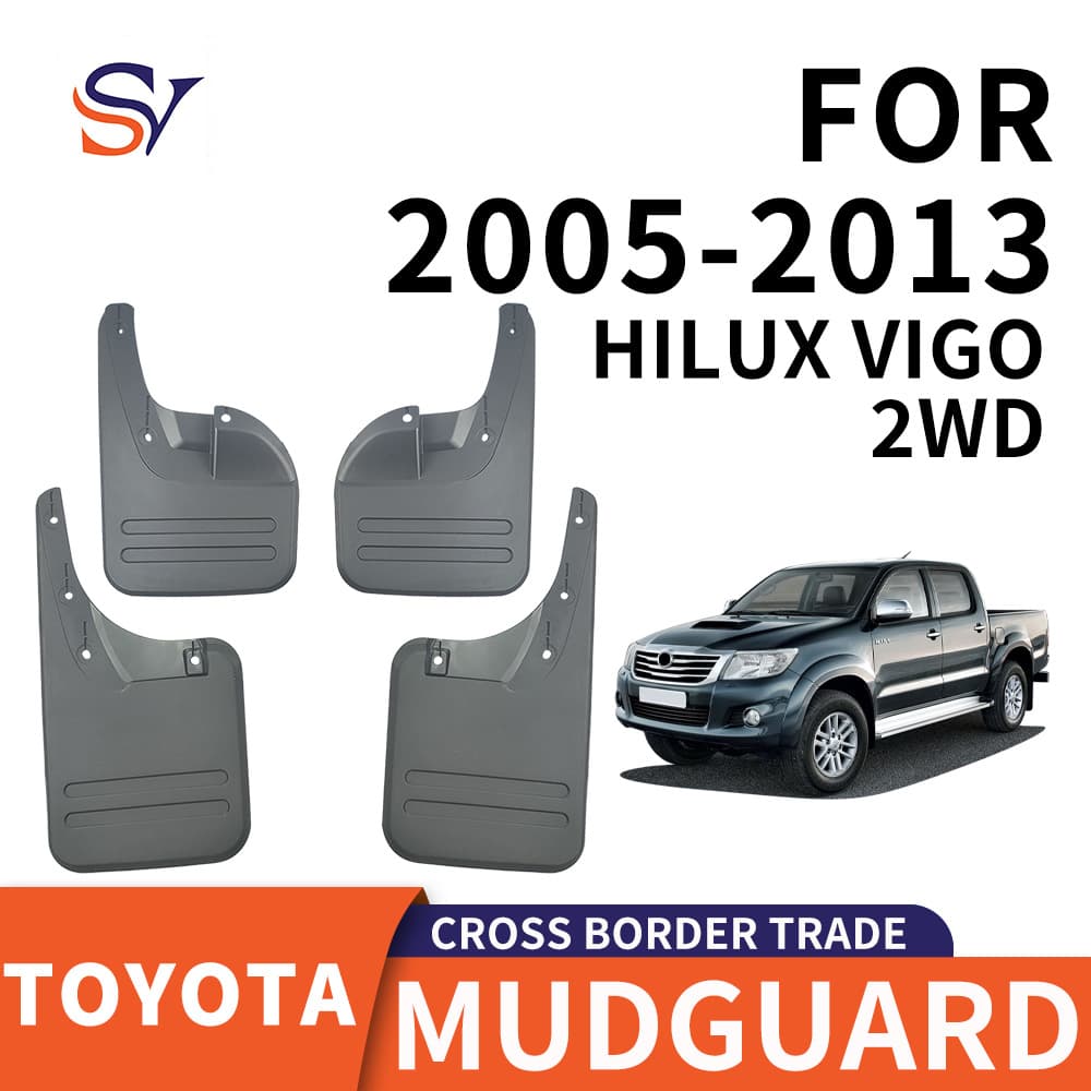 PP Soft Rubber Mud Flaps for 2005-2014 Toyota Hilux VIGO 2WD