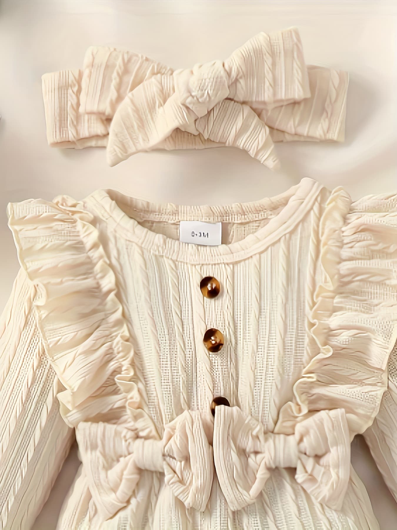Cross-Border Baby & Toddler Clothing Anti-Stretch Fabric Baby Romper Long Sleeve Spring Autumn 2-Piece Set