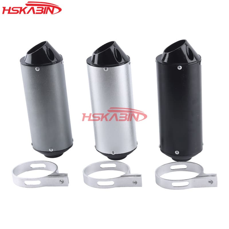 Dirt Bike ATV Accessories Aluminum 28 32 38mm Fish Mouth Exhaust Pipe Muffler Tail Section