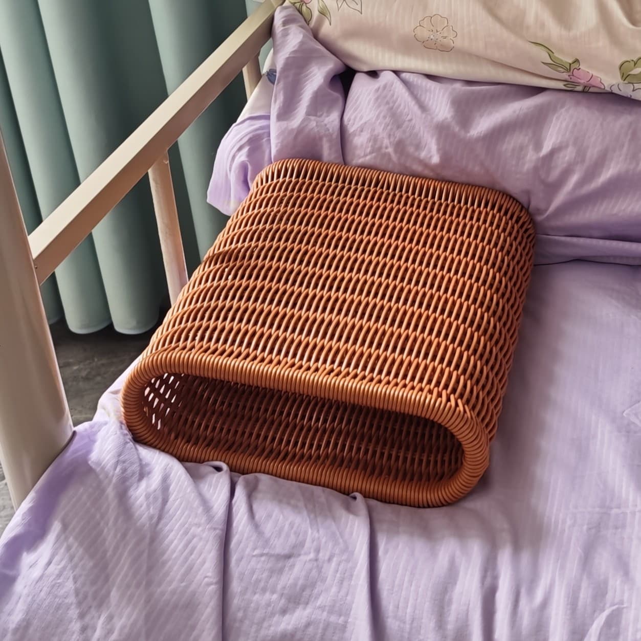 Hard Summer Cooling Pillow, Cervical Spine Pillow, Handmade Imitation Rattan Woven Breathable Hollow Pillow, Arm Anti-Numbing Pillow
