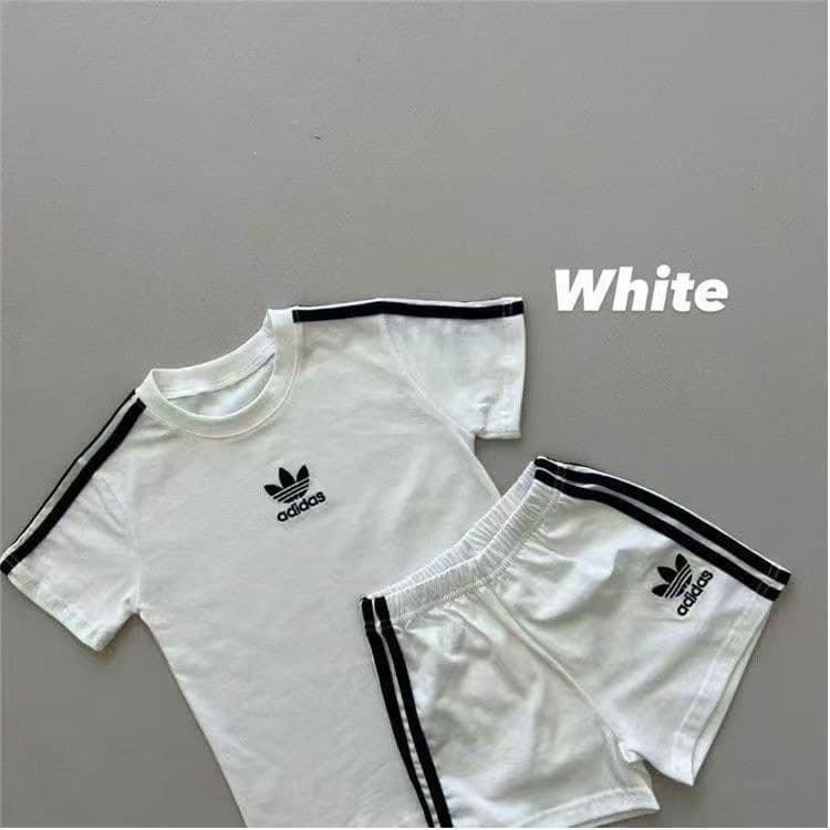Korean-style Kids New Short Sleeve Set for Boys and Girls, Summer Sibling Two-Piece Outfit