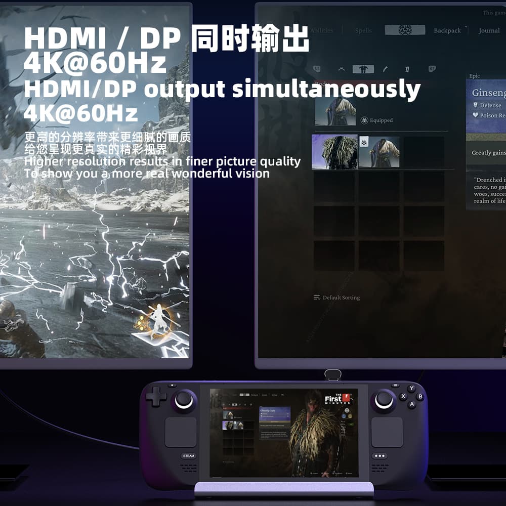 30W Enhanced Conversion Connection Switching Game PC Handheld Accessories Dock for Black Myth: Wukong