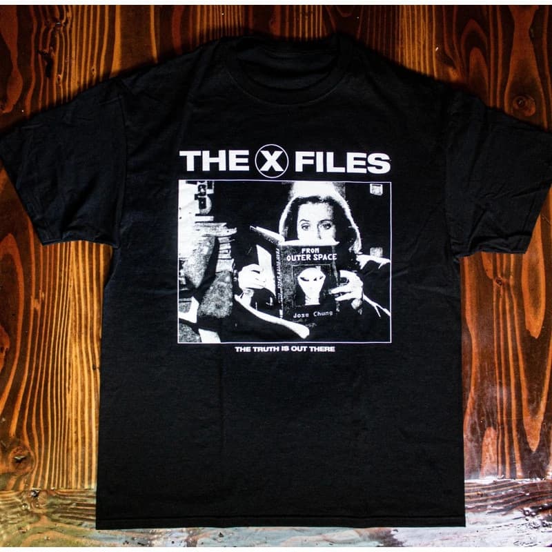 X Files From Outer Space T Shirt Black Casual Cotton Tee