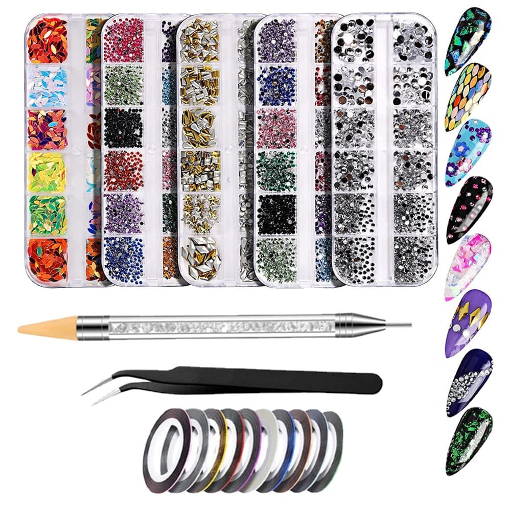 Manicure Tools Kit Nail Care Essential Oil Set For Nail Health Growth Includes Clippers Trimmers