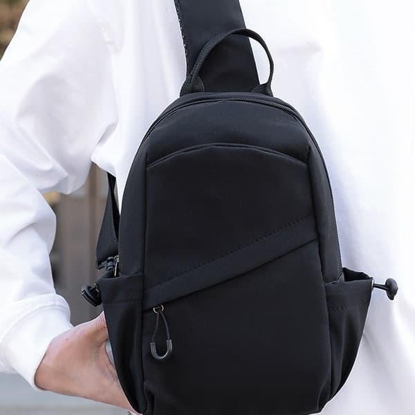 New Fashion Casual Women's Street Sling Crossbody Bag, Unisex Student Chest Pack, Versatile Multi-functional Outdoor Sports Backpack