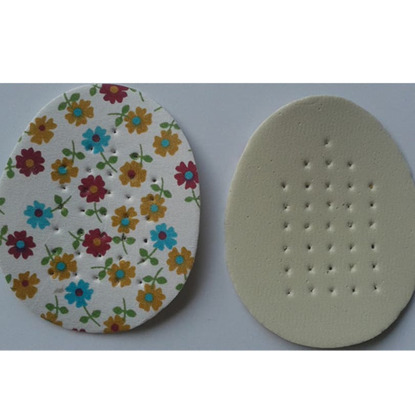 Unisex Floral Fabric Half Insole Anti-Slip Shock Absorption EVA Forefoot Pad Factory Direct Sales No Sample Required Free Shipping