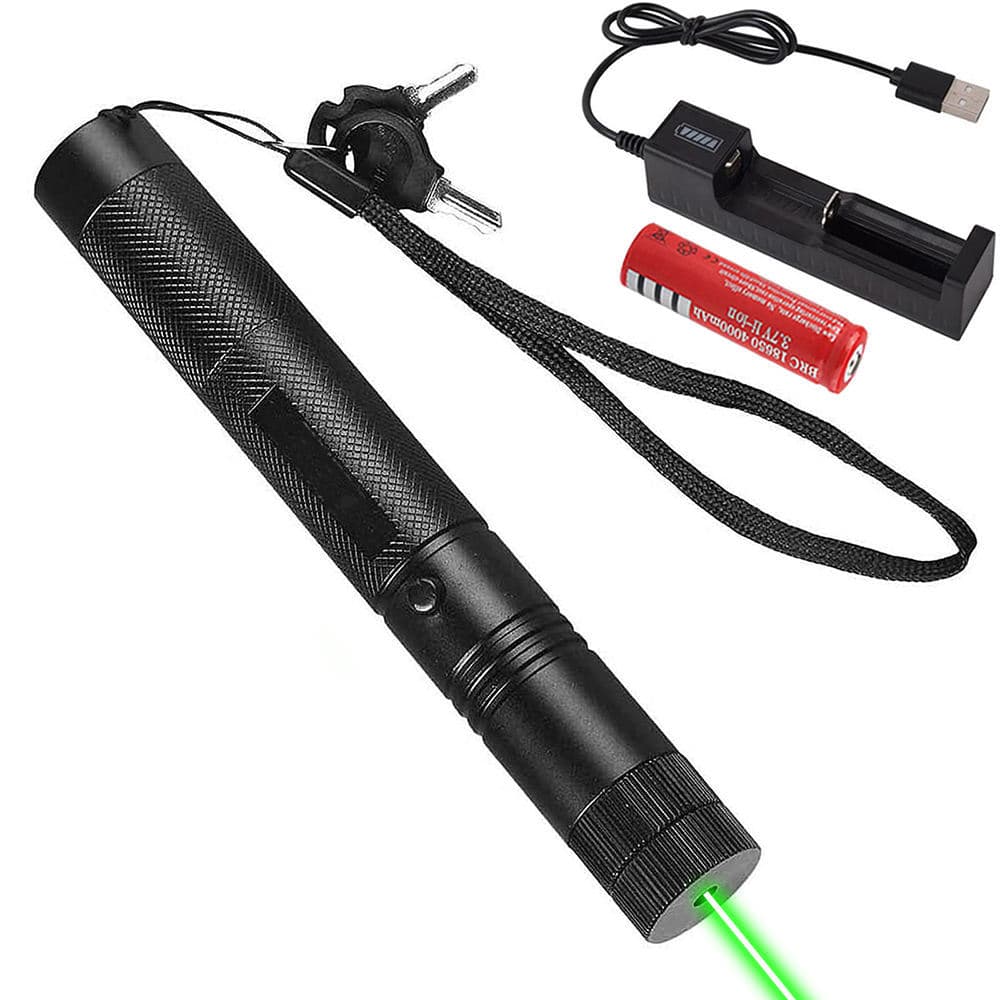 303 Green Starry Sky Laser Pointer Dual-Color Red/Green Laser Pen for Presentations, Sales Office, Laser Light Flashlight