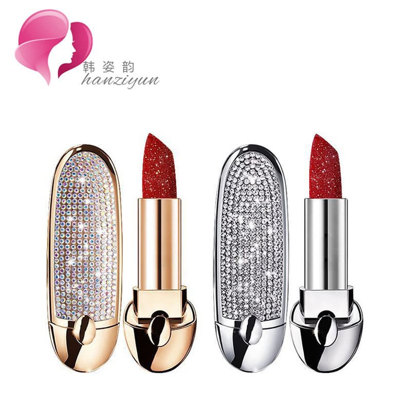 New new product lipstick tube empty tube diamond lipstick tube mirror lipstick shell weighted lipstick packaging cosmetic packaging materials