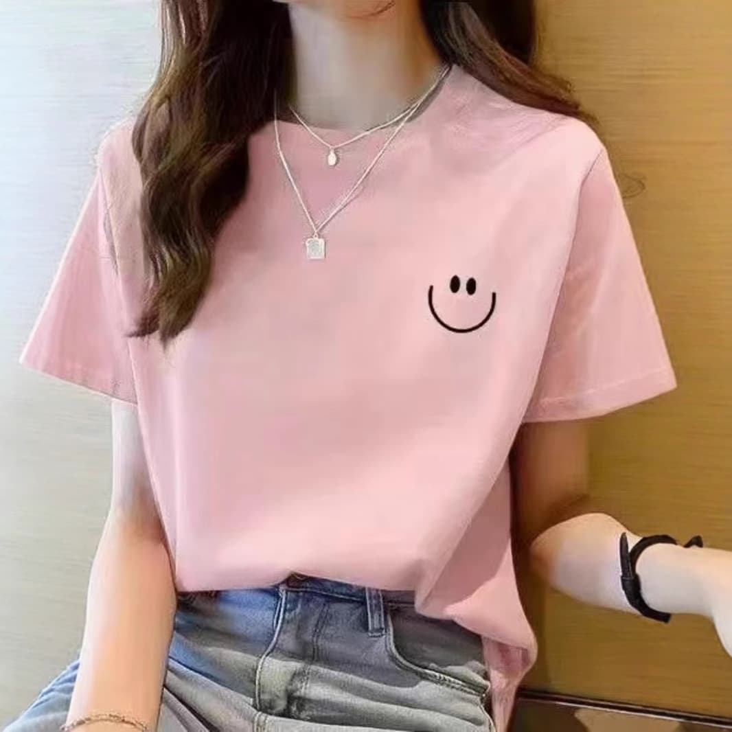 Cotton Short Sleeve T-Shirt Women 2025 New Summer Design Slimming Concealing Body White Top Ins Style