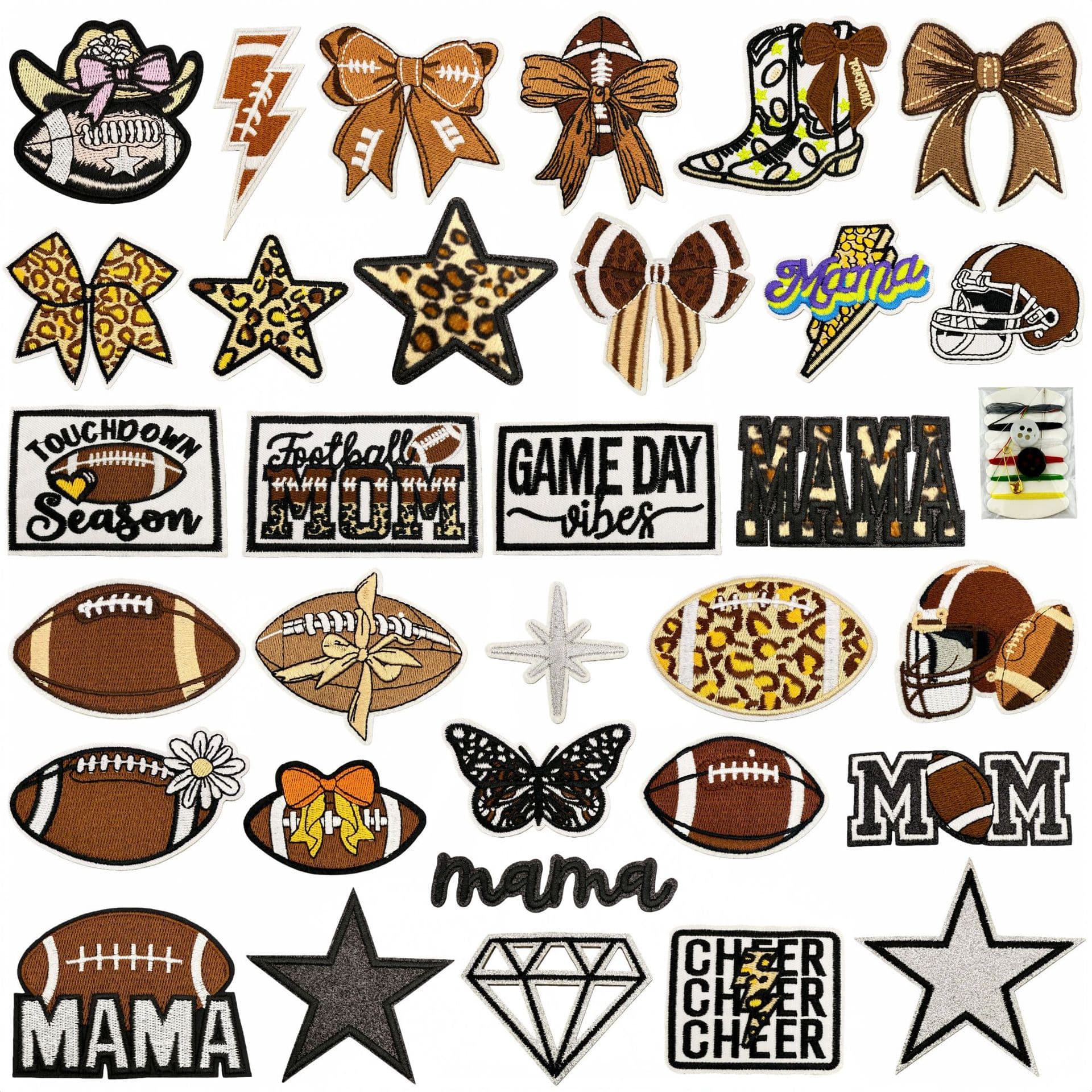 Fashion Leopard Print Series Rugby Embroidery Patch Cartoon Decorative Patch Sewing Badge Clothing Accessories Style
