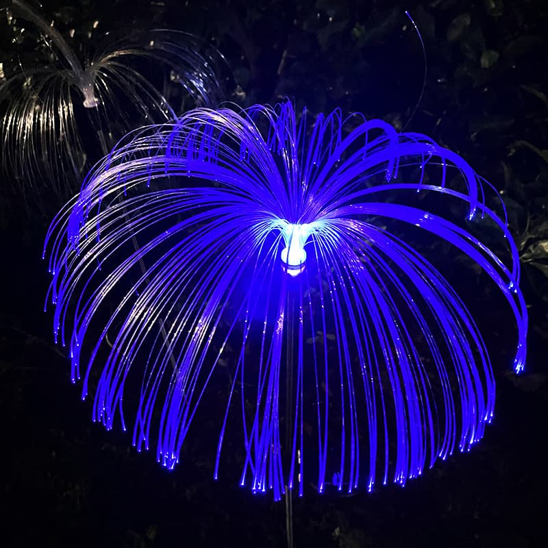 LED Solar Jellyfish Light Garden Decoration Colorful Fiber Optic Light Meteor Shower Ambience Festival Light Lawn Light Dimmable