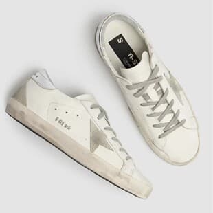 Star Shoes Korean GG Vintage Dirty Sneakers Pure Original Distressed Color Board Shoes Men's Cross-Border Trendy Versatile White Shoes Women