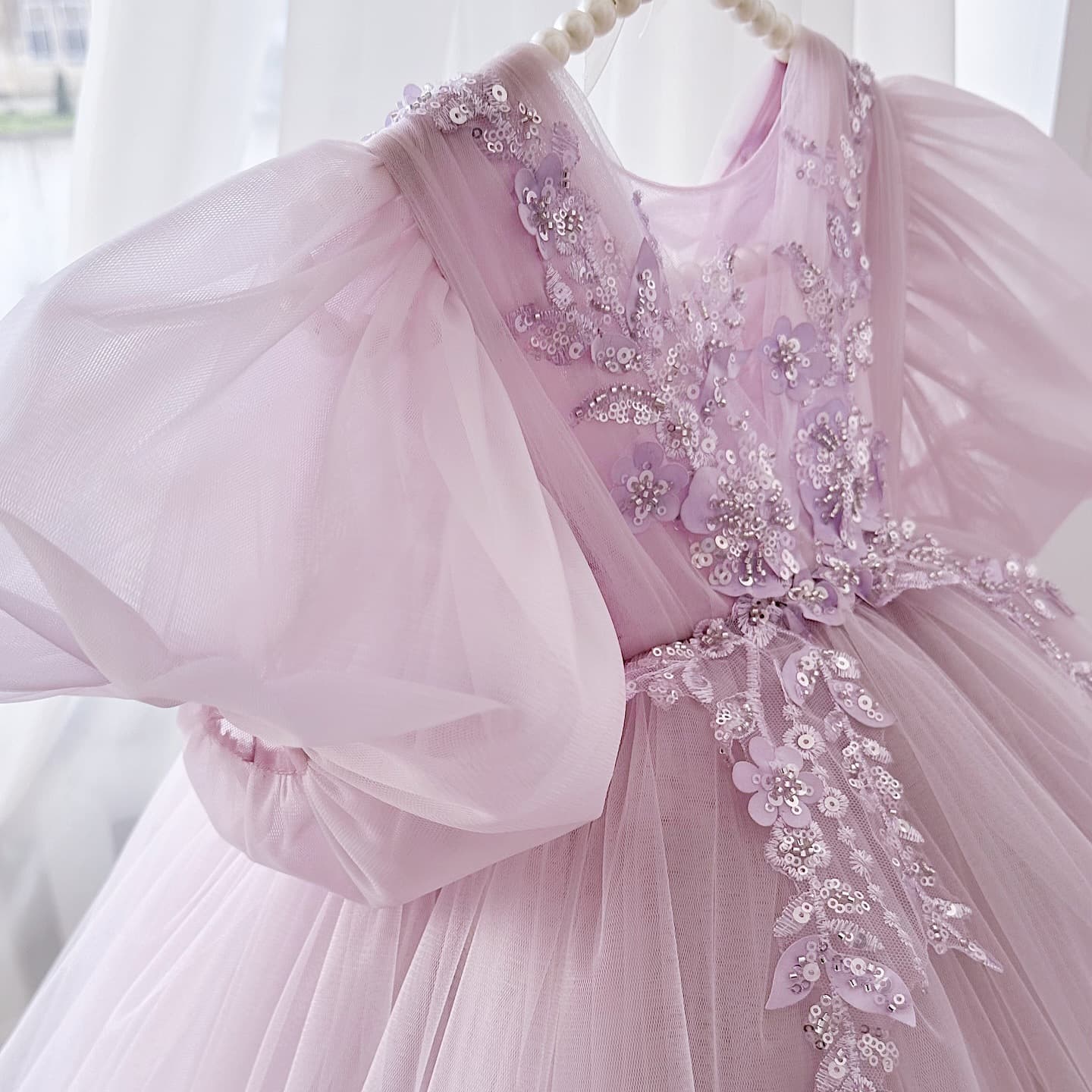 2026 New Children's Piano Performance Host Dress for Girls Birthday Banquet Wedding Gown