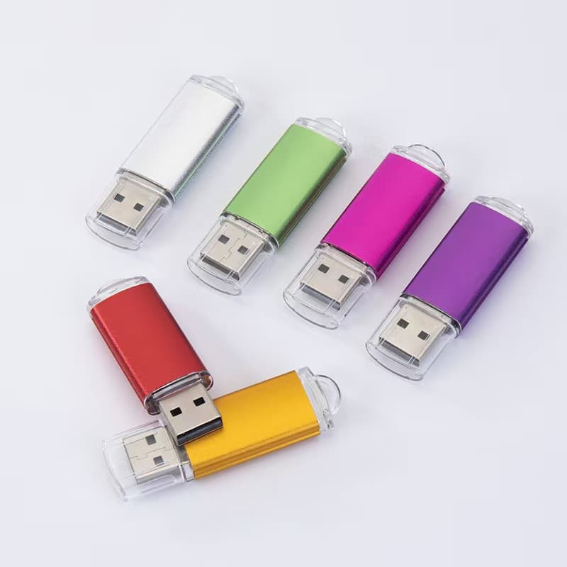 Custom USB Drive 16GB Corporate Gift for Bidding, 1GB Small Capacity Wholesale, 4GB Bright Color USB Flash Drive, 512MB Metal High-Speed USB Drive