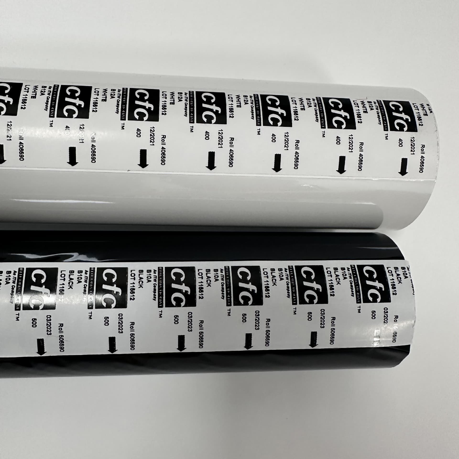 CFC Black and White Pigment Foil, Electrically Anodized Aluminum, Medical Grade Eco-Friendly Hot Stamping Foil, Heat Resistant with Strong Adhesion