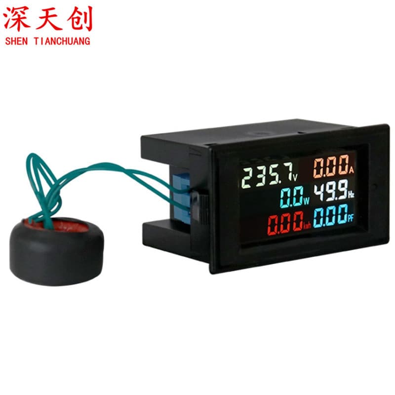 D69-2058 AC Voltage, Current, Frequency, Electrical Energy, Power, Power Factor Multifunctional Six-Display Instrument (Export)