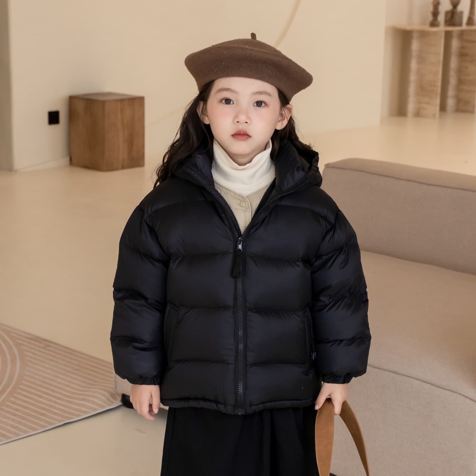 2025 New Style down Jacket for Men, Women, and Children, Winter Casual White Duck down Puffer Jacket with Hood, Stylish Short Coat, Trendy
