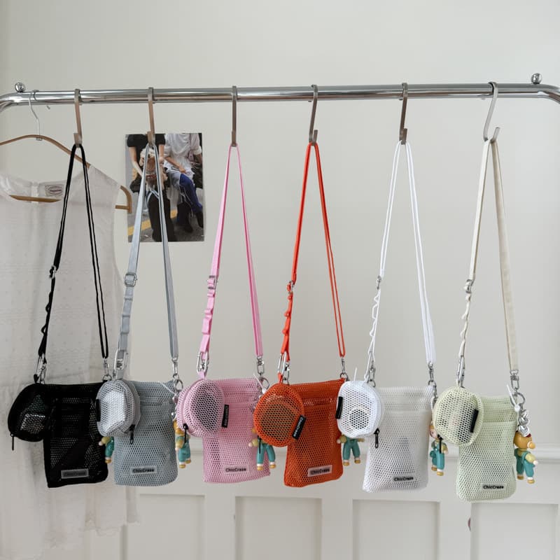 New versatile small shoulder bag for women, lightweight mesh zipper mobile phone bag, girl's shoulder bag, crossbody backpack