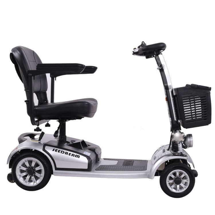 2021 New Lightweight Foldable Detachable Electric Mobility Scooter for Seniors and Disabled with 24V Lithium Battery
