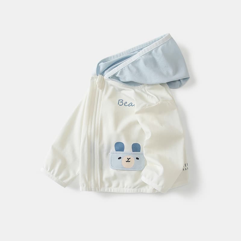 Baby Jacket Summer 2026 New Hooded Top Thin Cardigan for Boys Autumn Sun Protection Outerwear