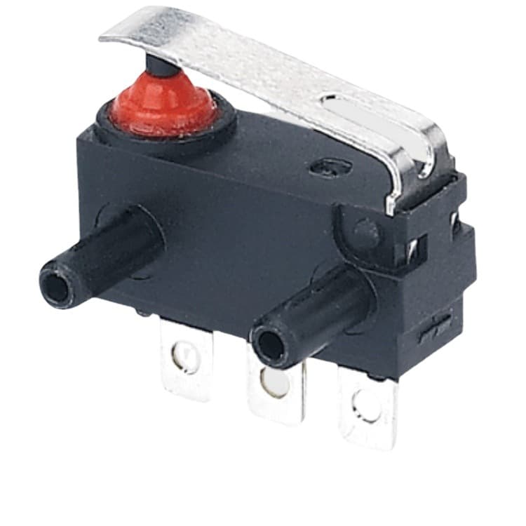 Right-angle IP67 Micro Switch, Waterproof Reset Micro Switch for Bulk Sales, Three-Pin Micro Tactile Switch