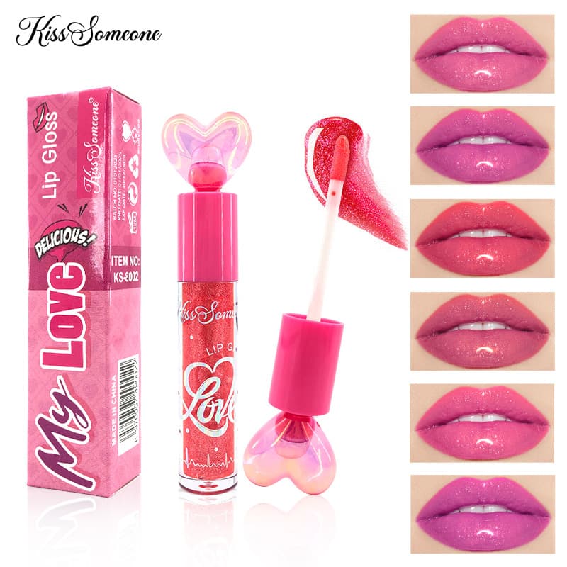 Cross-border kiss someone liquid lipstick, long-lasting, non-fading, mirror-like water-glossy glass lip glaze, moisturizing