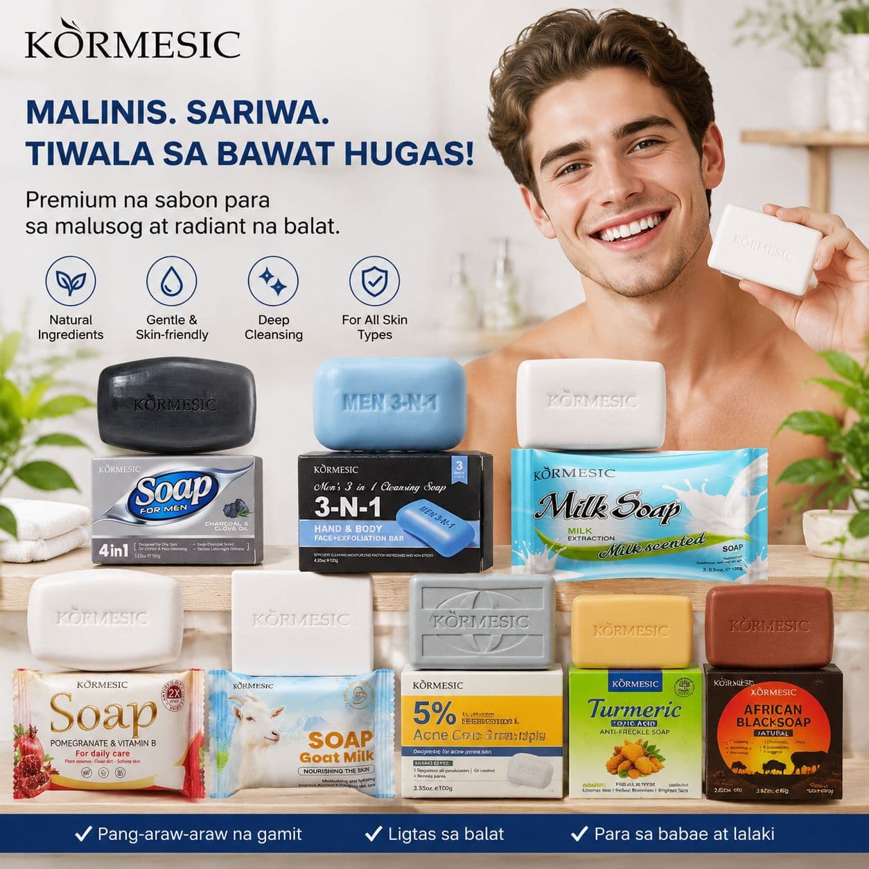 KORMESIC Wholesale Bath Soap Control Button