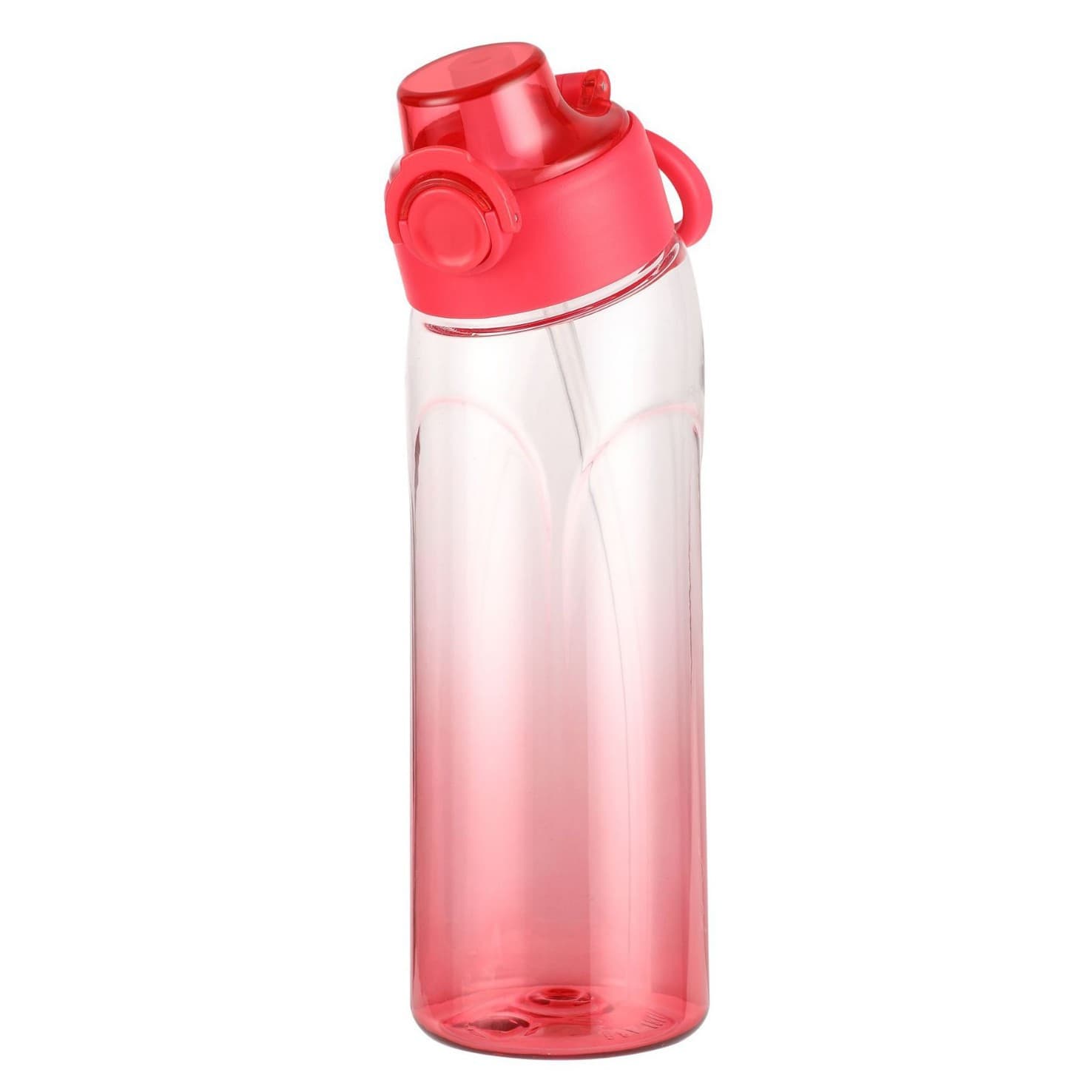 Cross-border Hot-selling Fun Fruity Student Water Bottle 0 Sugar 0 Calories Aroma Infused Straw Dual-color Gradient Plastic Water Cup Gadget