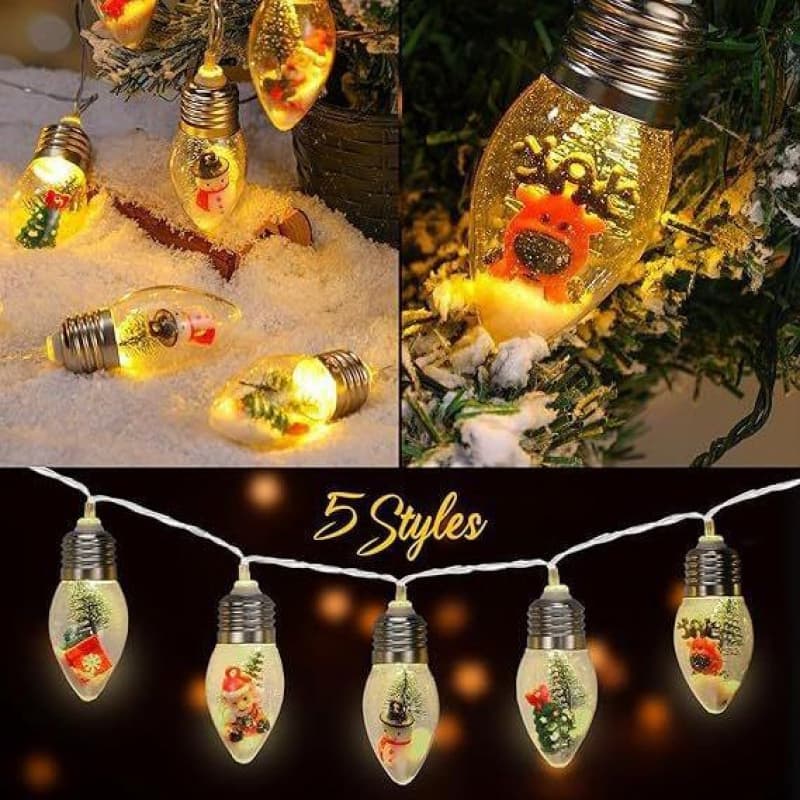 Christmas LED Bulb Cross-border New Santa Claus Indoor Decorative String Lights Bedroom Christmas Colorful Light String