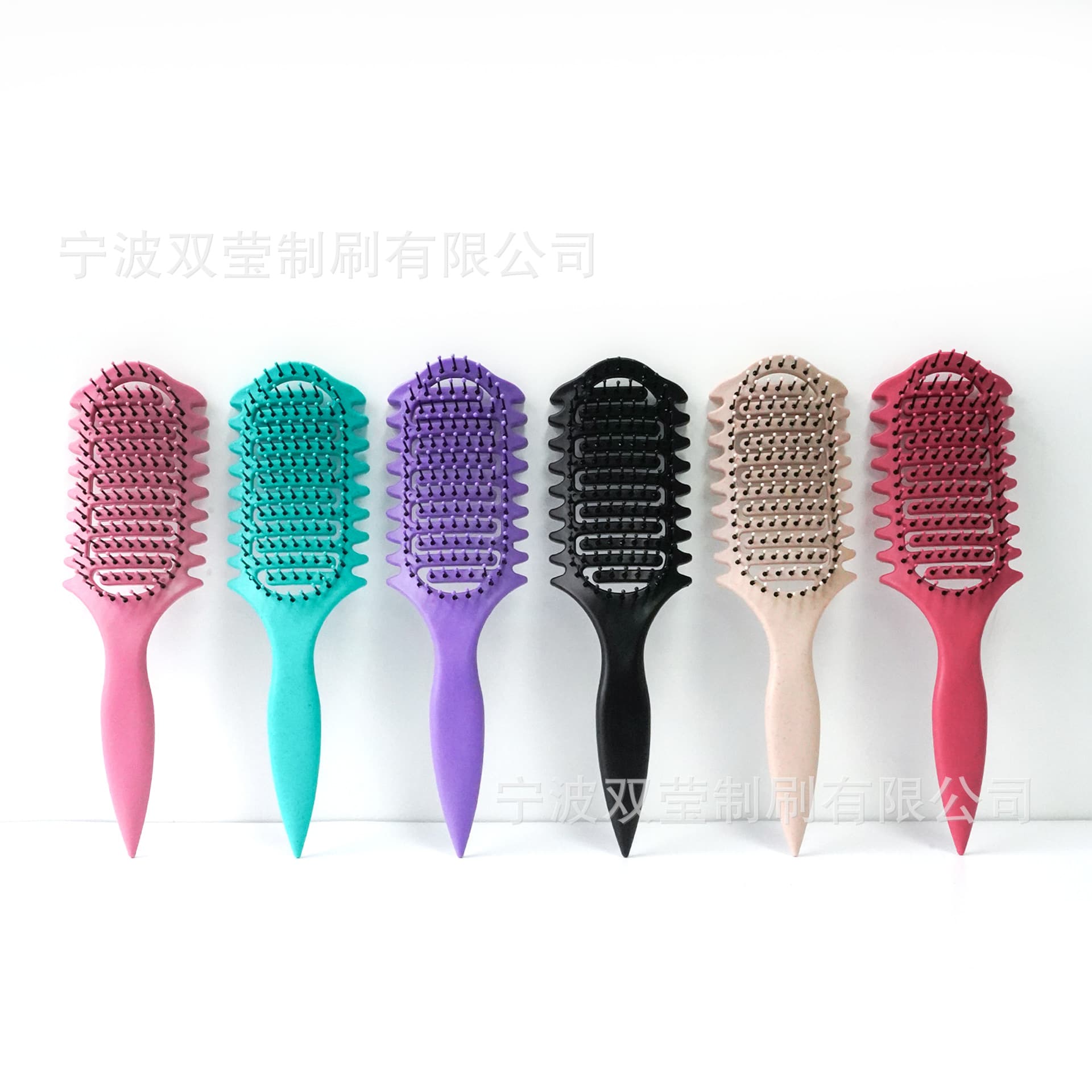 New Cross-Border Product Bounce Comb Hollow Massage Comb Dry and Wet Use Smooth Hair Volumizing Curly Hair